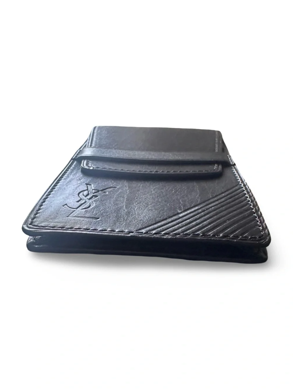 Yves Saint Laurent black leather cigarette small case pouch - Picture 5 of 11